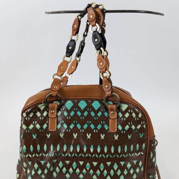 461. NWT Missoni Designer Leather Cutout Shoulder Bag - Picture 5 of 13